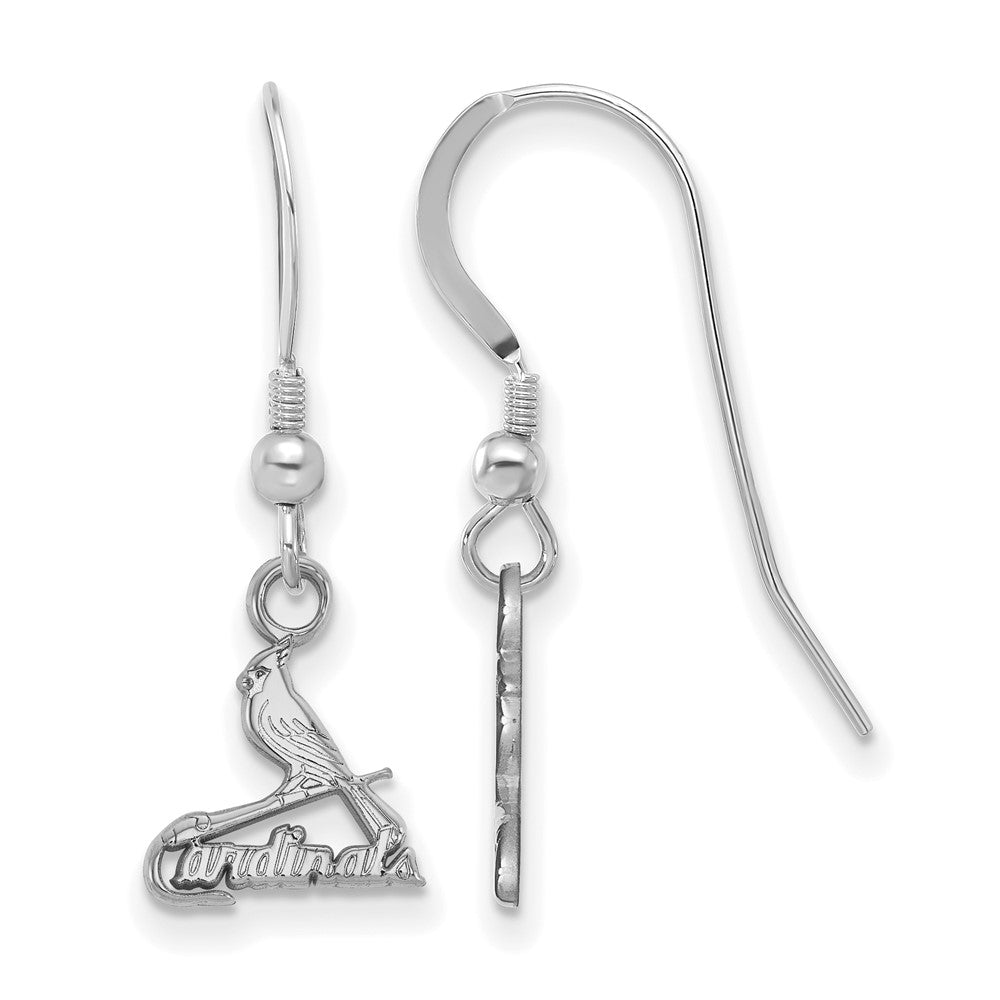 Sterling Silver MLB St. Louis Cardinals XS Bird Dangle Earrings, Item E18932 by The Black Bow Jewelry Co.