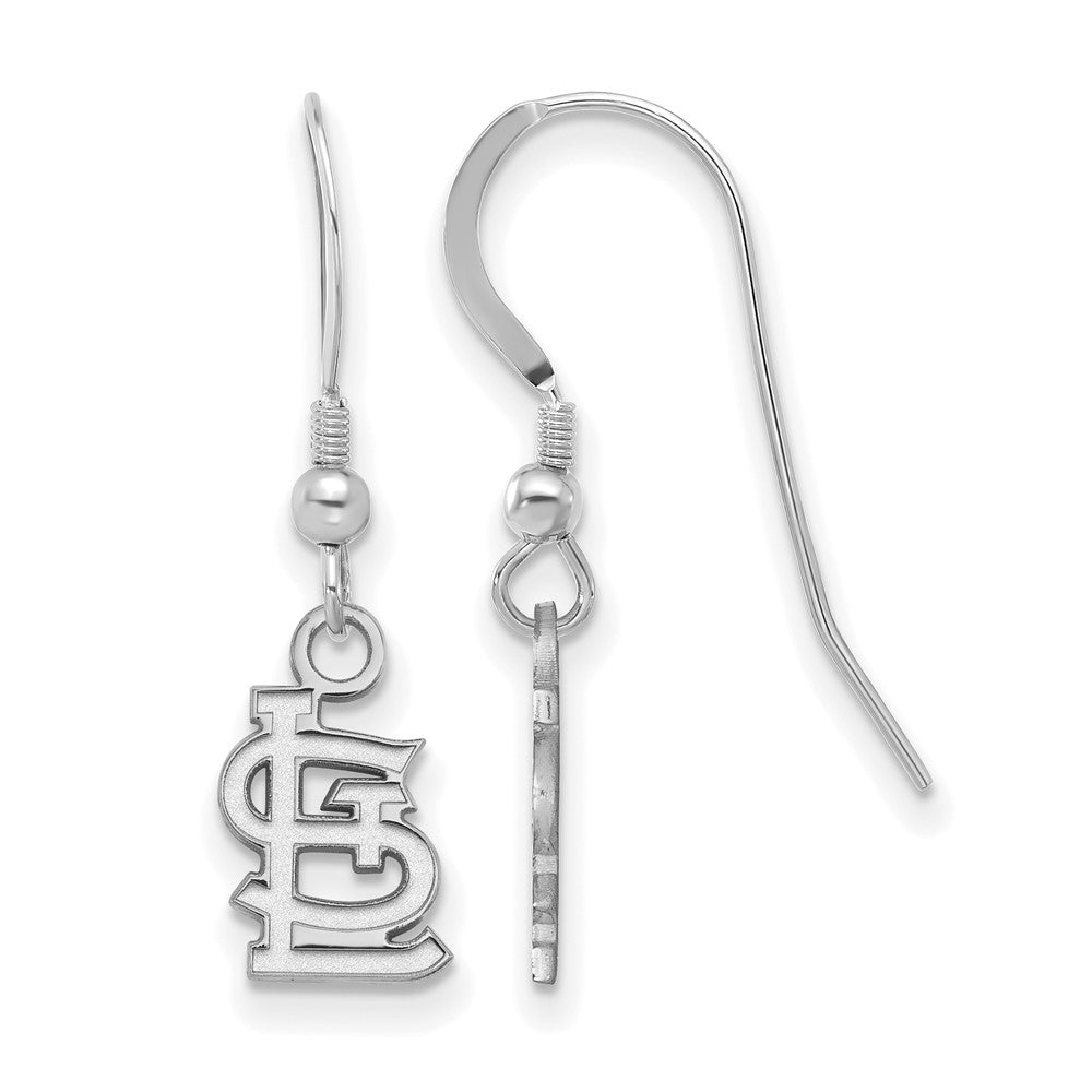 Sterling Silver MLB St. Louis Cardinals XS Dangle Earrings, Item E18935 by The Black Bow Jewelry Co.
