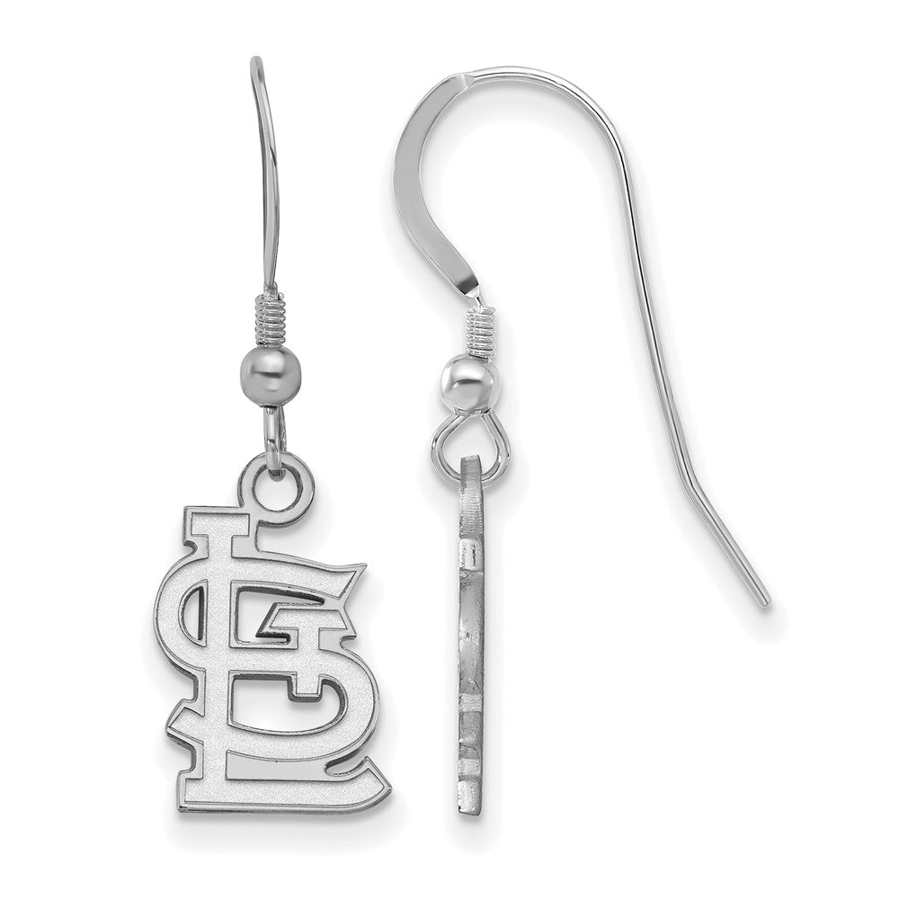Sterling Silver MLB St. Louis Cardinals SM Dangle Earrings, Item E18936 by The Black Bow Jewelry Co.