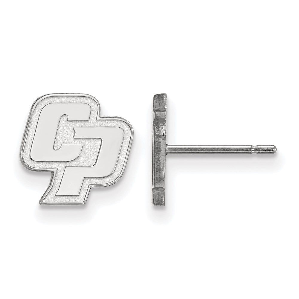 Sterling Silver California Polytechnic State XS Post Earrings, Item E18982 by The Black Bow Jewelry Co.