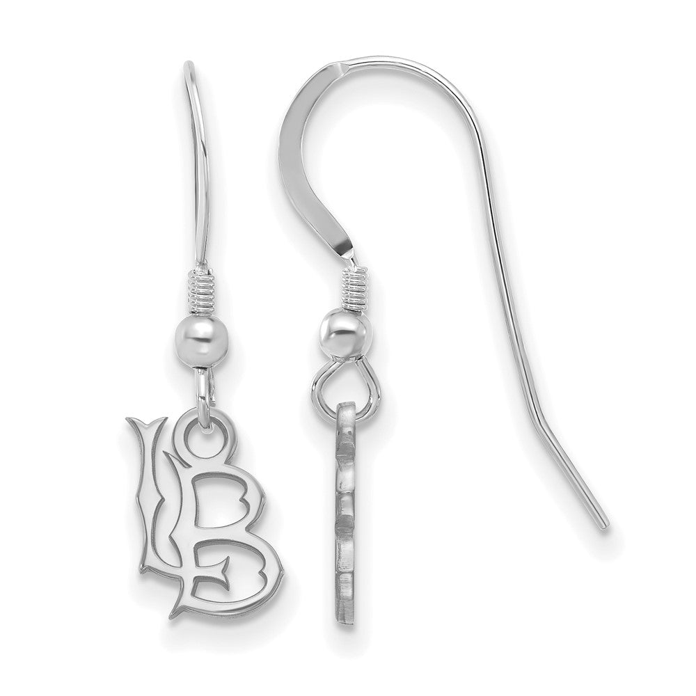 Sterling Silver CSU Long Beach XS Dangle Earrings, Item E18984 by The Black Bow Jewelry Co.