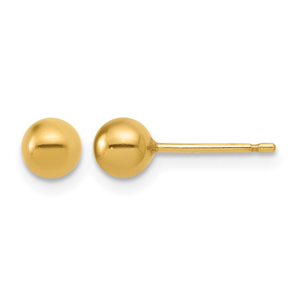 1/20 14K Gold Filled Polished Hollow Ball Post Earrings, 5mm, Item E19157-05 by The Black Bow Jewelry Co.
