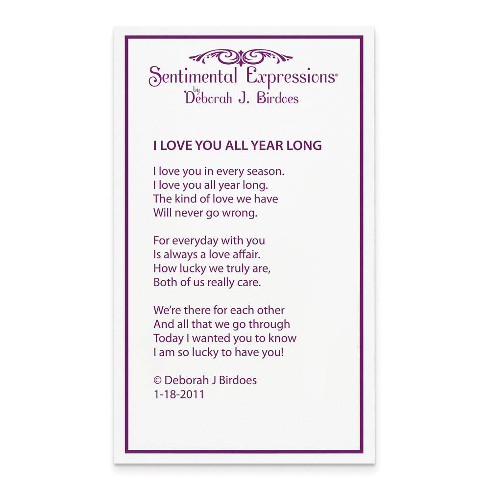 Alternate view of the I Love You All Year Long Sterling with Cubic Zirconia Silver Earrings by The Black Bow Jewelry Co.