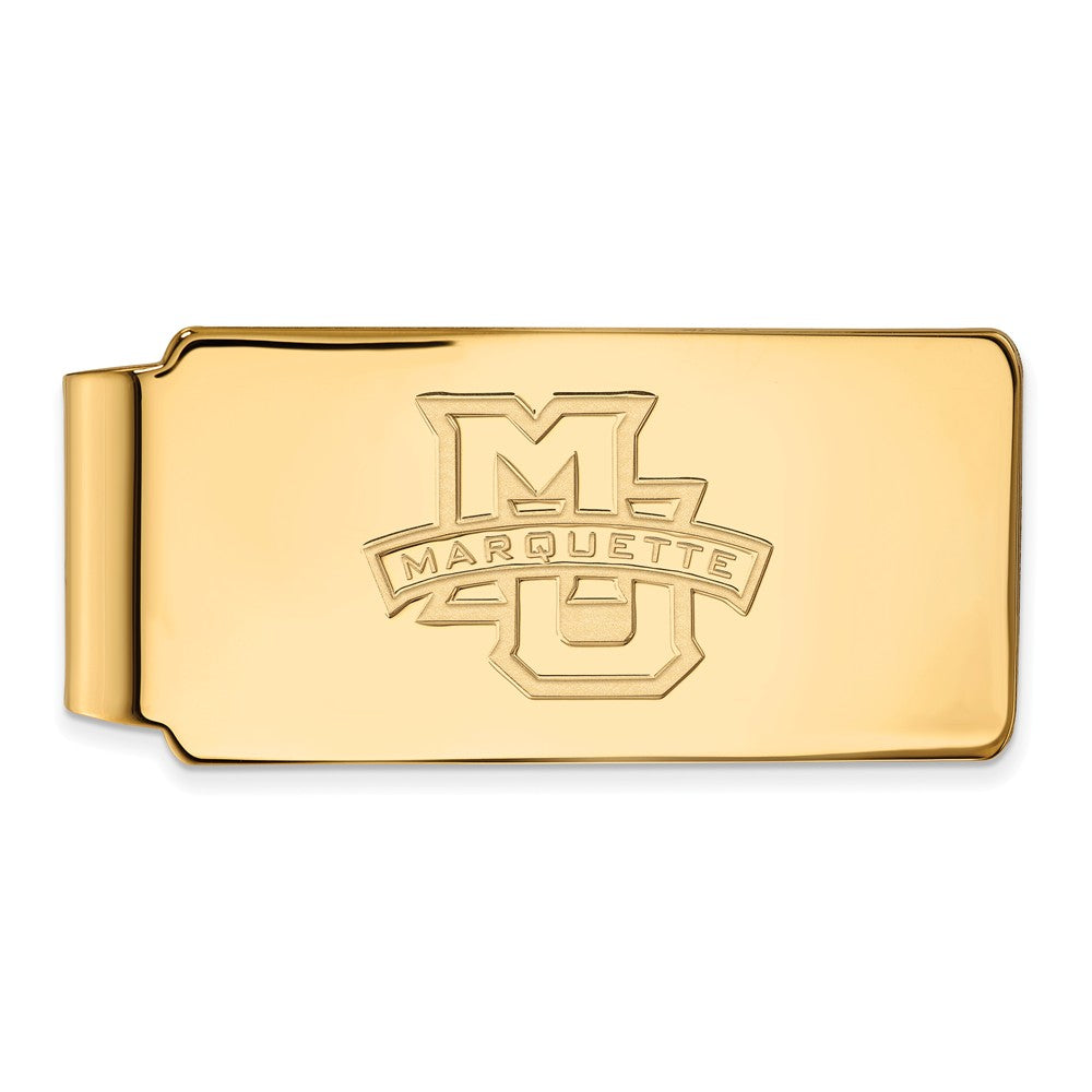 14k Gold Plated Silver Marquette U Money Clip, Item M10091 by The Black Bow Jewelry Co.