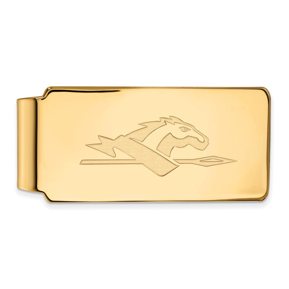 14k Gold Plated Silver Longwood U Money Clip, Item M10104 by The Black Bow Jewelry Co.