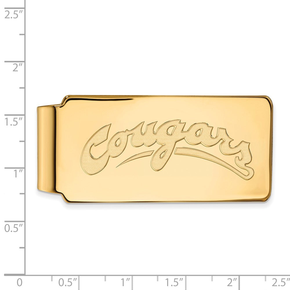 Alternate view of the 14k Gold Plated Silver Washington State Money Clip by The Black Bow Jewelry Co.