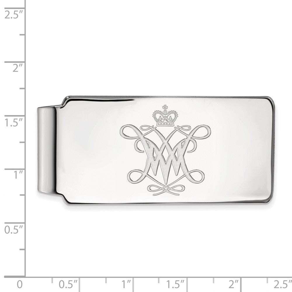 Alternate view of the Sterling Silver William and Mary Money Clip by The Black Bow Jewelry Co.