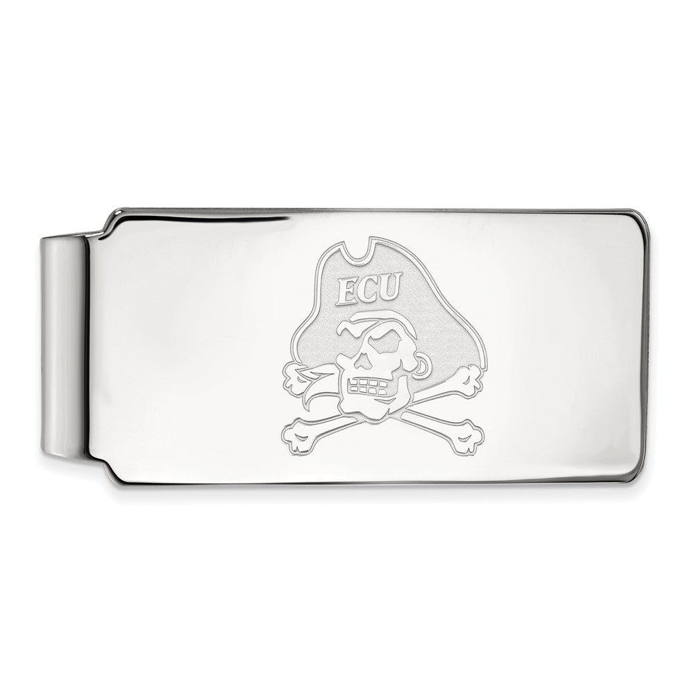 Sterling Silver East Carolina U Money Clip, Item M10250 by The Black Bow Jewelry Co.