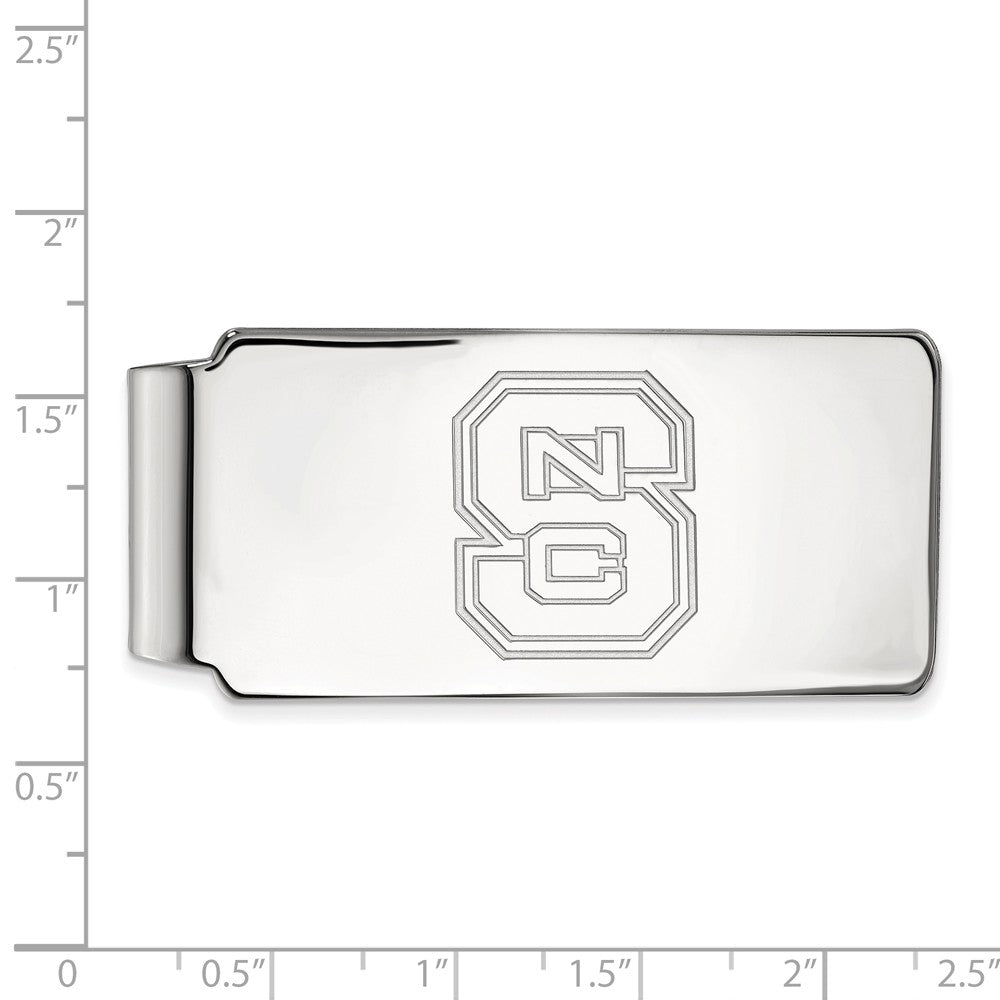 Alternate view of the Sterling Silver North Carolina Money Clip by The Black Bow Jewelry Co.