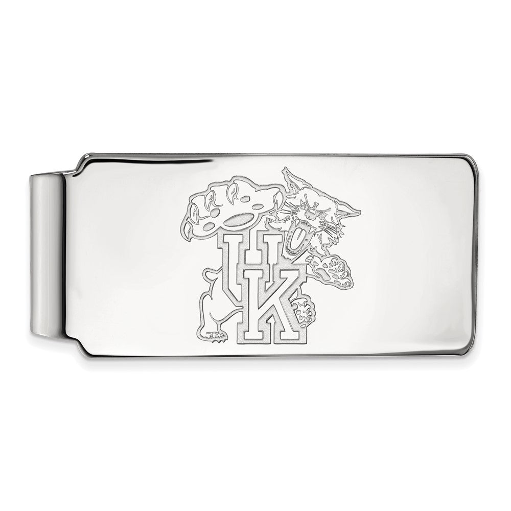 Sterling Silver U of Kentucky Money Clip, Item M10319 by The Black Bow Jewelry Co.
