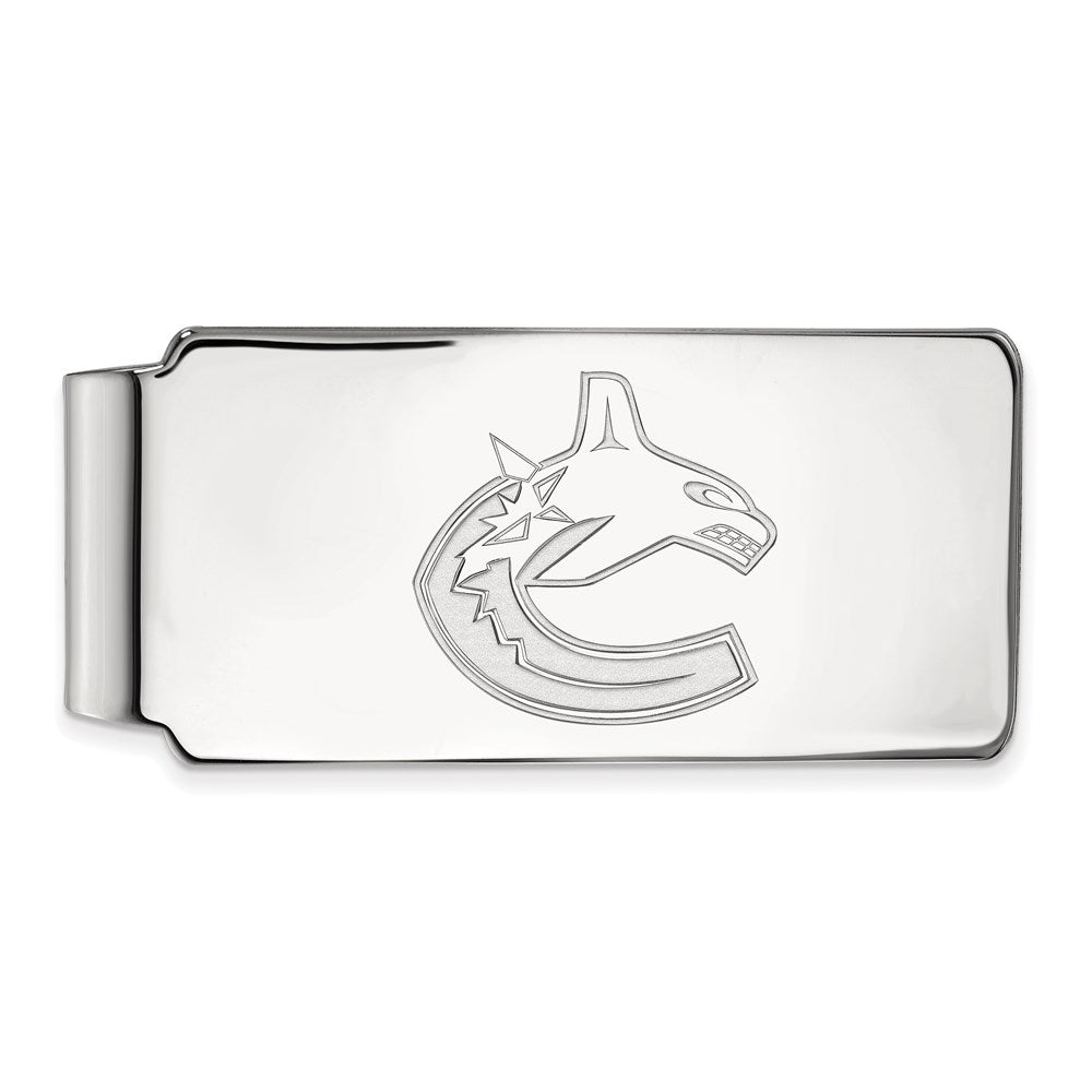 Sterling Silver NHL Vancouver Canucks Money Clip, Item M10540 by The Black Bow Jewelry Co.