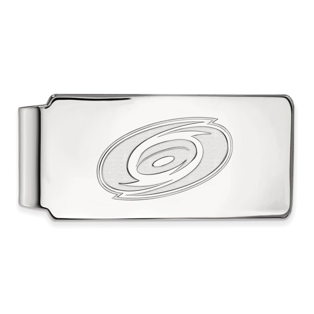 Sterling Silver NHL Carolina Hurricanes Money Clip, Item M10541 by The Black Bow Jewelry Co.