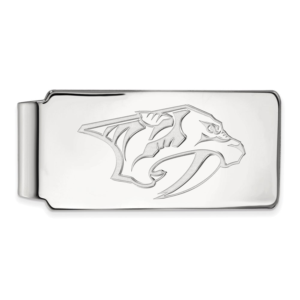 Sterling Silver NHL Nashville Predators Money Clip, Item M10543 by The Black Bow Jewelry Co.
