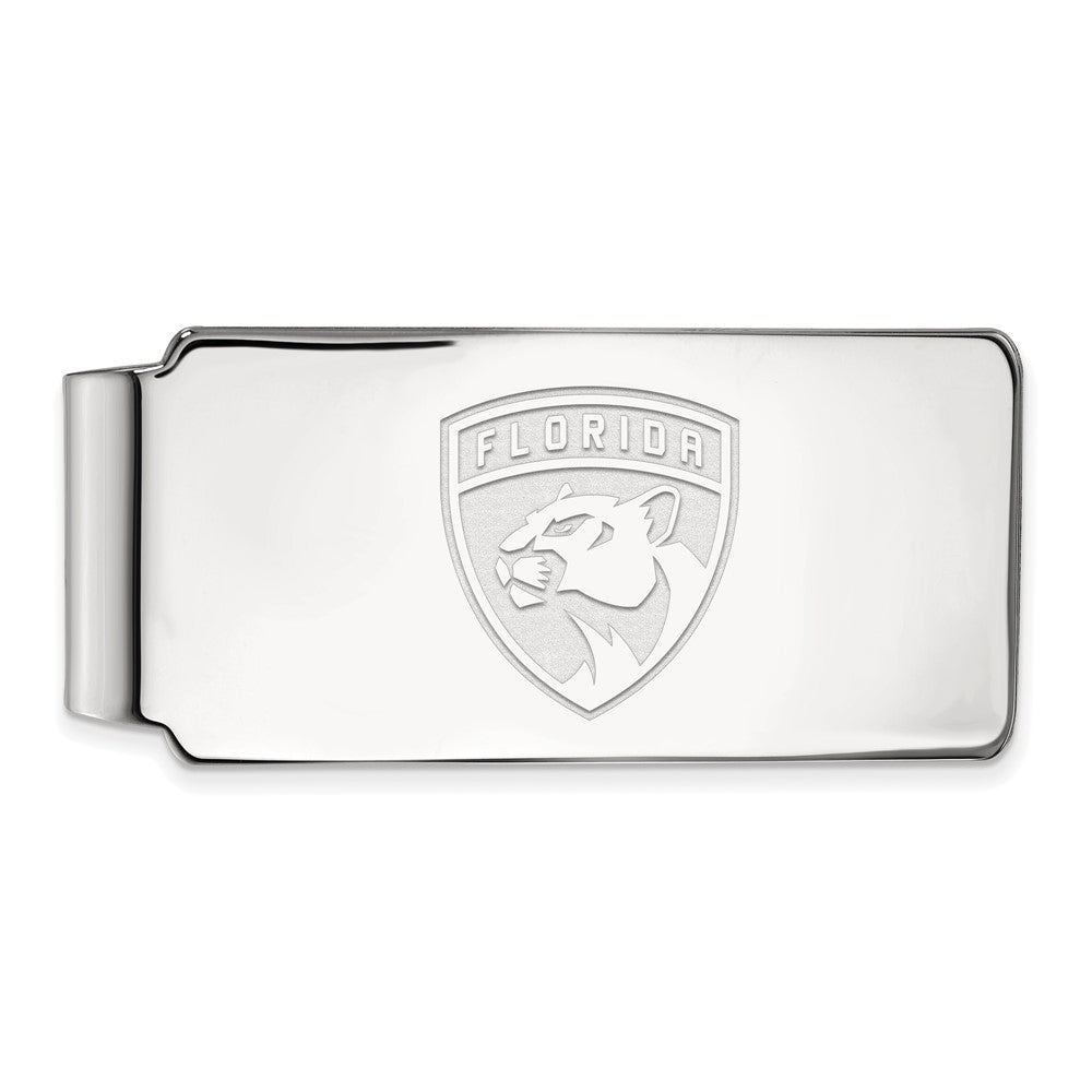 Sterling Silver NHL Florida Panthers Money Clip, Item M10544 by The Black Bow Jewelry Co.