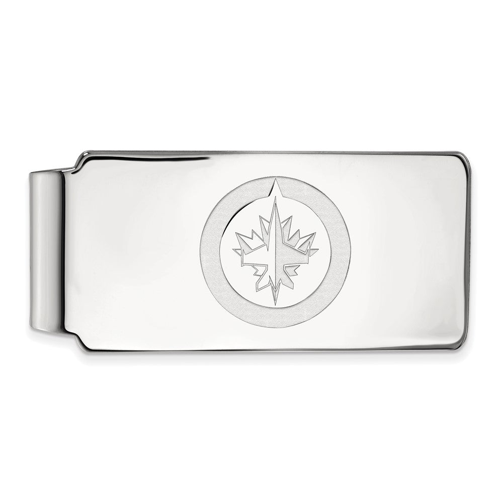 Sterling Silver NHL Winnipeg Jets Money Clip, Item M10551 by The Black Bow Jewelry Co.