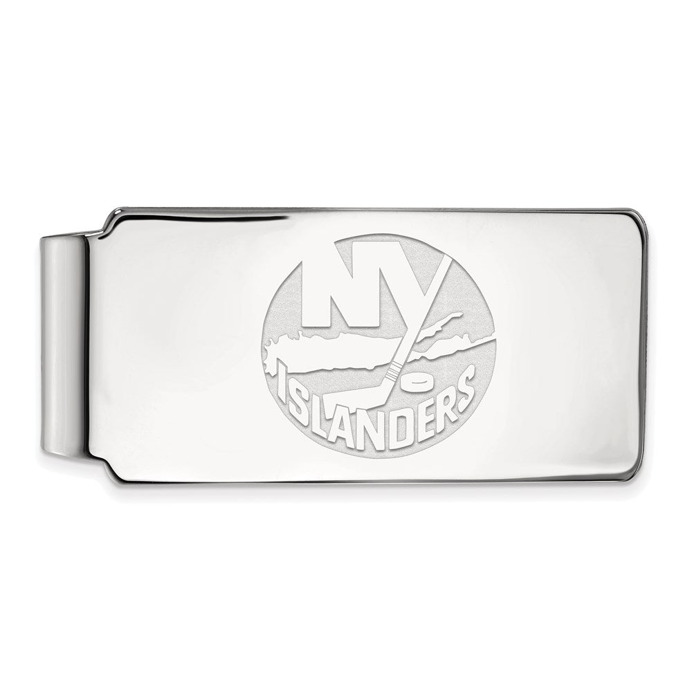 Sterling Silver NHL New York Islanders Money Clip, Item M10566 by The Black Bow Jewelry Co.
