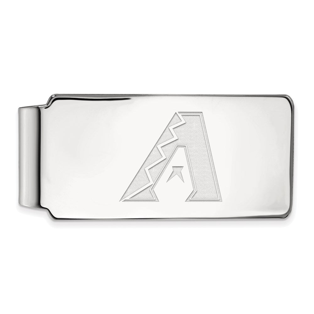 Sterling Silver MLB Arizona Diamondbacks Fold Over Money Clip, Item M11573 by The Black Bow Jewelry Co.