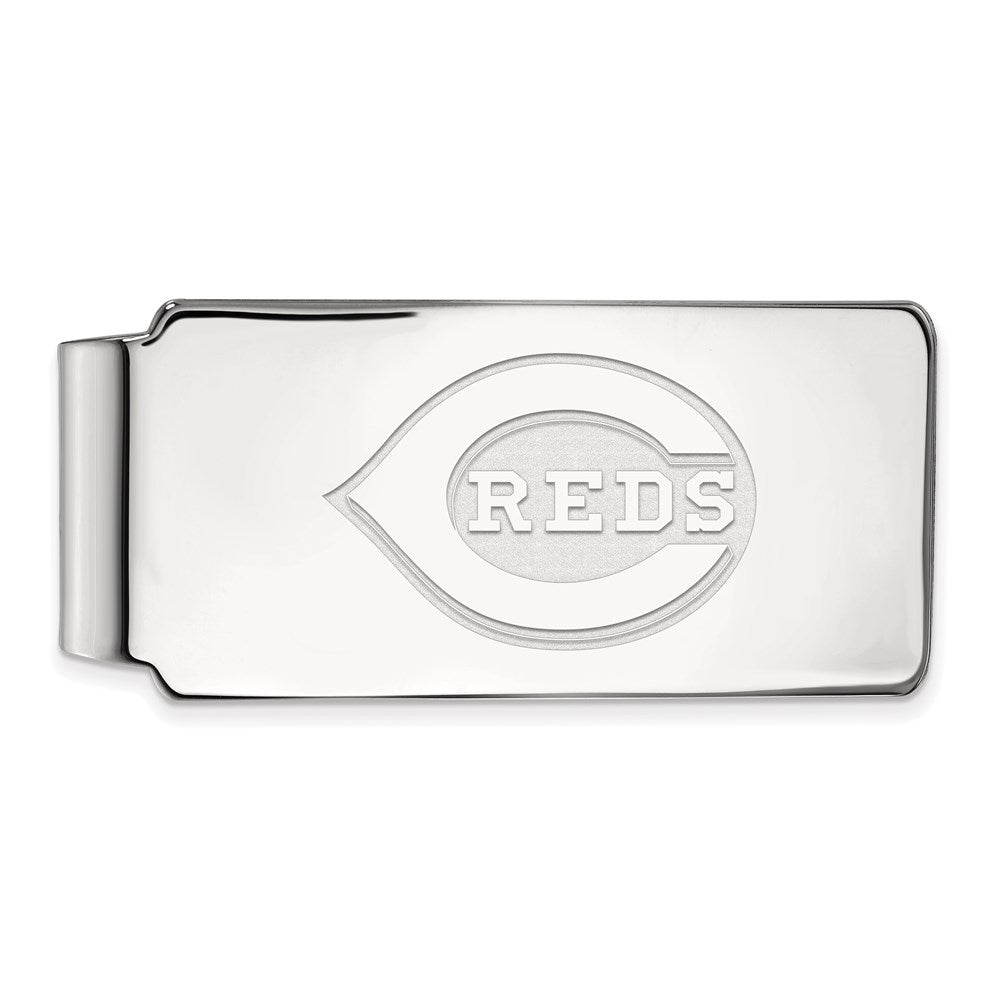 Sterling Silver MLB Cincinnati Reds Fold Over Money Clip, Item M11603 by The Black Bow Jewelry Co.