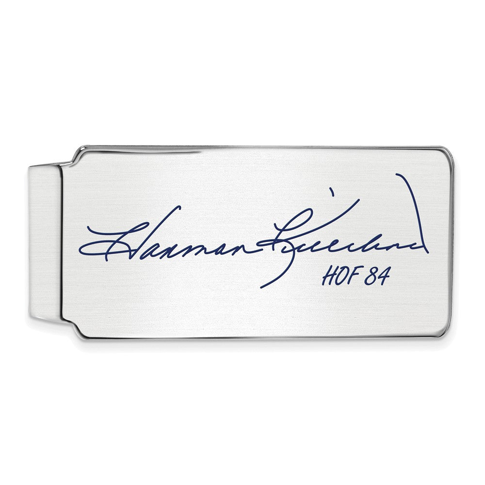Sterling Silver Harmon Killebrew HOF Epoxy Signature Money Clip, Item M11730 by The Black Bow Jewelry Co.
