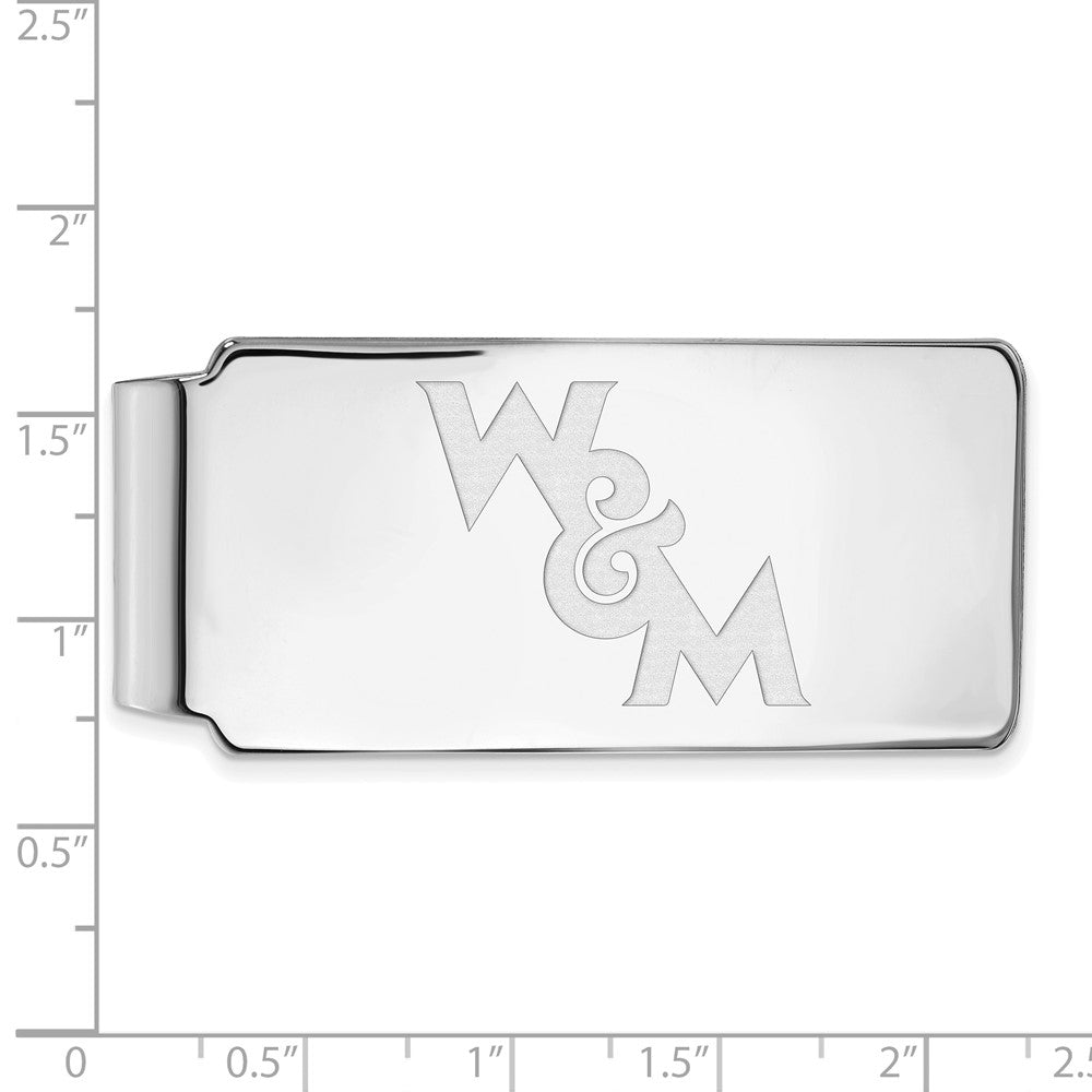Alternate view of the Sterling Silver William and Mary Fold Over Money Clip by The Black Bow Jewelry Co.