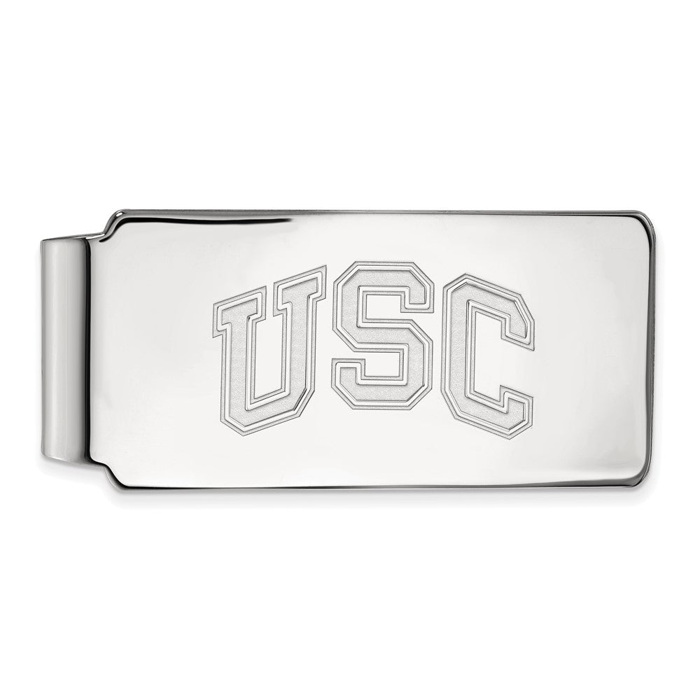 Sterling Silver University of Southern California Fold Over Money Clip, Item M11798 by The Black Bow Jewelry Co.
