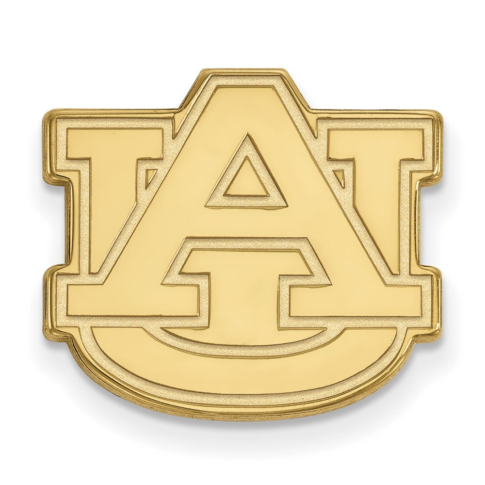 14K Yellow Gold Auburn University 5/8 Inch Lapel or Tie Pin, Item M11915 by The Black Bow Jewelry Co.