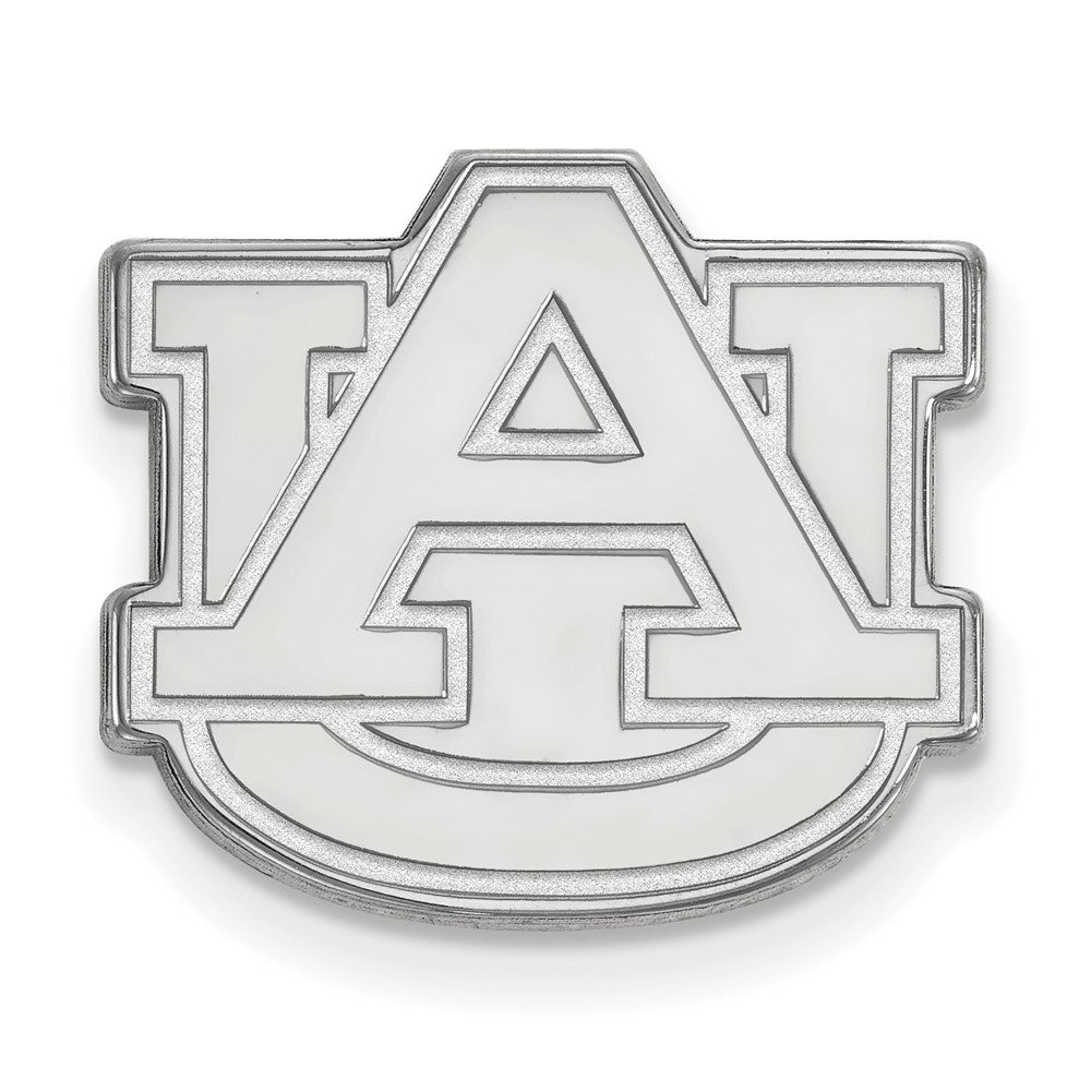Sterling Silver Auburn University 5/8 Inch Lapel or Tie Pin, Item M11917 by The Black Bow Jewelry Co.