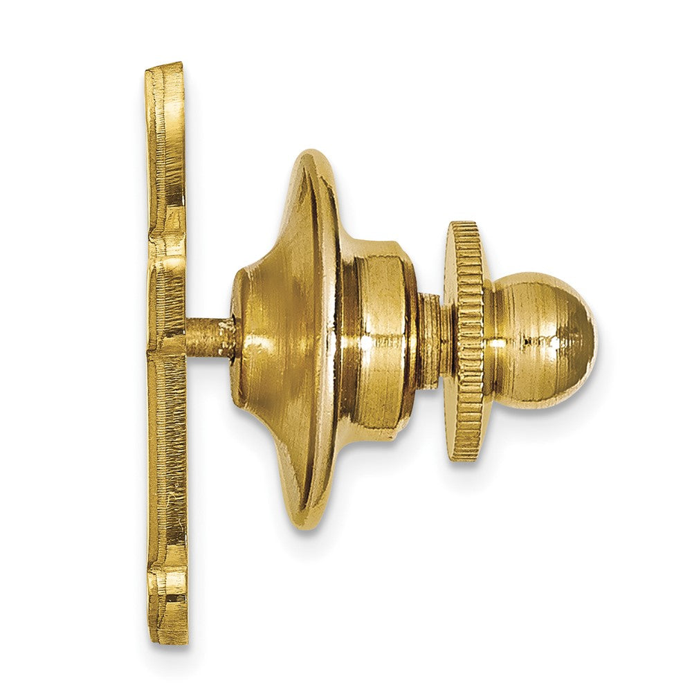 Alternate view of the 14K Yellow Gold Baylor University 15 x 17mm Lapel or Tie Pin by The Black Bow Jewelry Co.