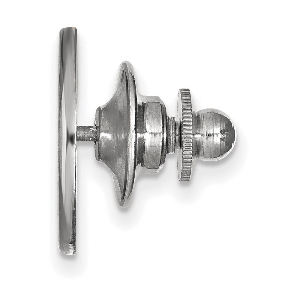 Alternate view of the 14K White Gold Coastal Carolina University 15mm Lapel or Tie Pin by The Black Bow Jewelry Co.