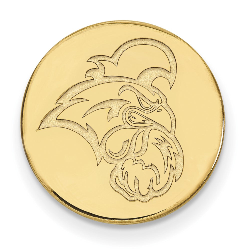 14K Yellow Gold Coastal Carolina University 15mm Lapel or Tie Pin, Item M11942 by The Black Bow Jewelry Co.
