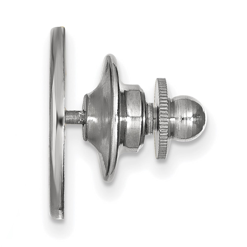 Alternate view of the Sterling Silver College of William and Mary 15mm Lapel or Tie Pin by The Black Bow Jewelry Co.