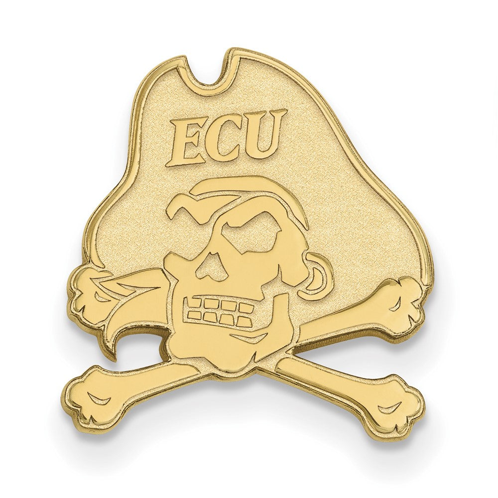 14K Yellow Gold East Carolina University 15mm Lapel or Tie Pin, Item M11954 by The Black Bow Jewelry Co.