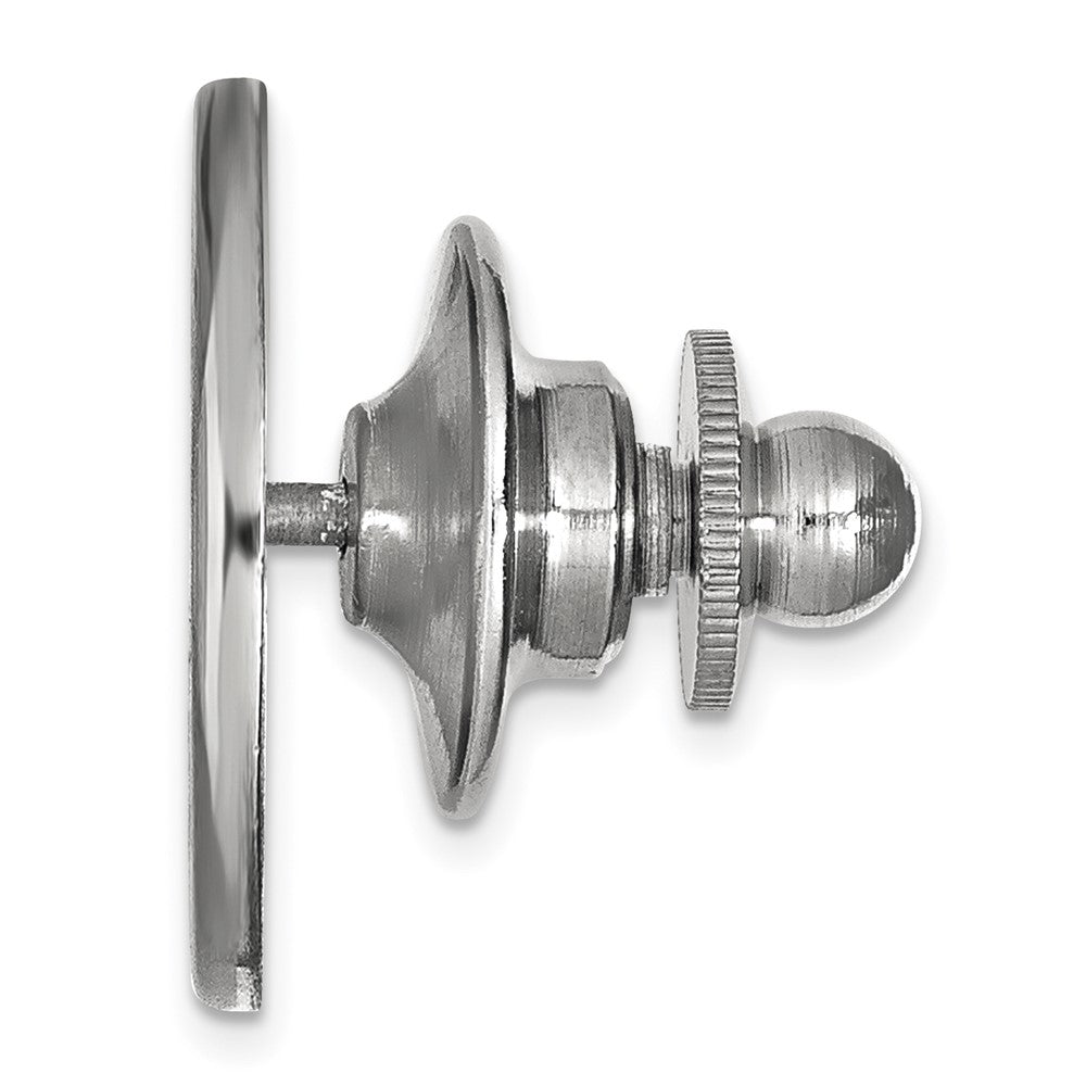 Alternate view of the 14K White Gold Georgia Technology 15mm Lapel or Tie Pin by The Black Bow Jewelry Co.