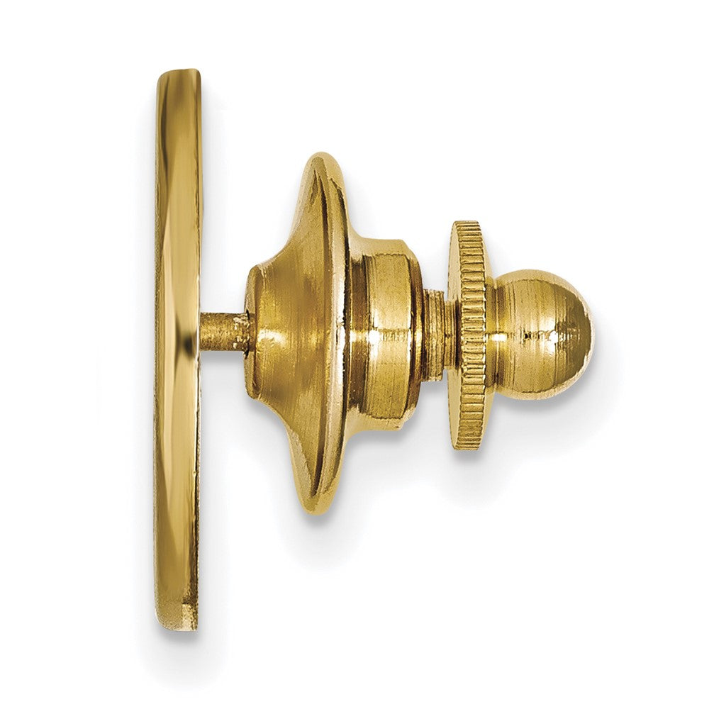 Alternate view of the 14K Yellow Gold Georgia Technology 15mm Lapel or Tie Pin by The Black Bow Jewelry Co.
