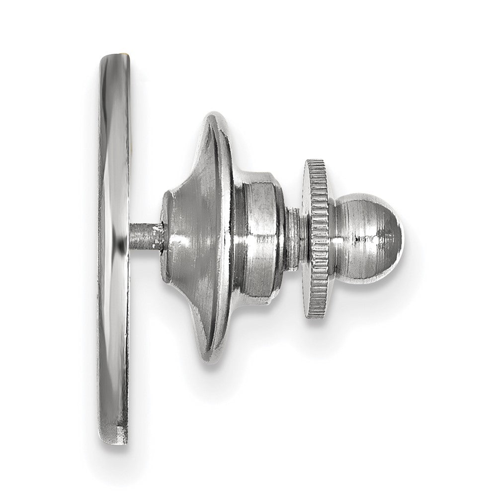 Alternate view of the Sterling Silver Iowa State University 15mm Lapel or Tie Pin by The Black Bow Jewelry Co.