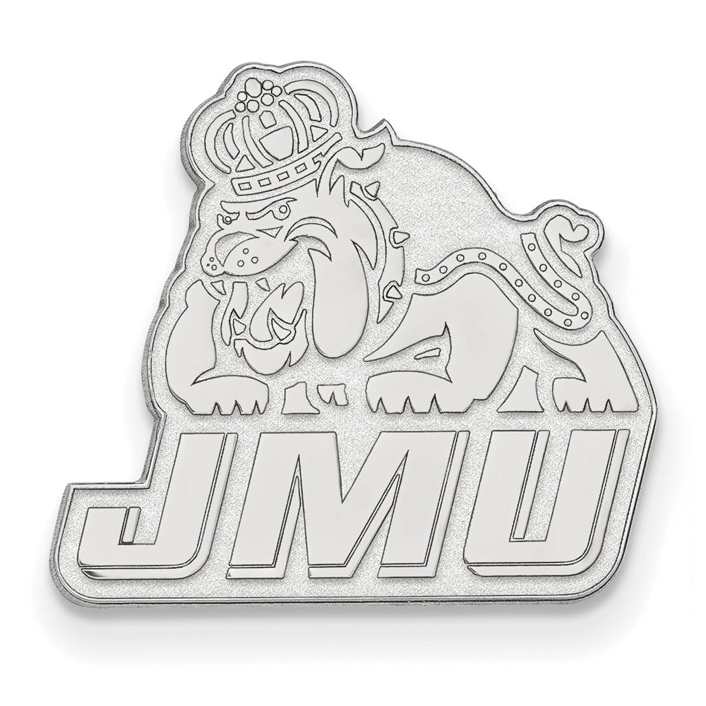 Sterling Silver James Madison University 19mm Lapel or Tie Pin, Item M11990 by The Black Bow Jewelry Co.