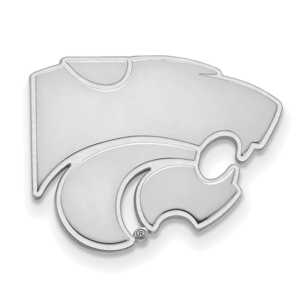 14K White Gold Kansas State University 20mm Lapel or Tie Pin, Item M11991 by The Black Bow Jewelry Co.