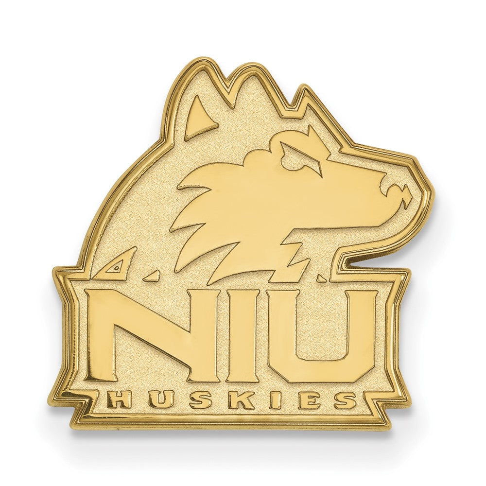 14K Yellow Gold Northern Illinois University 16mm Lapel or Tie Pin, Item M12040 by The Black Bow Jewelry Co.