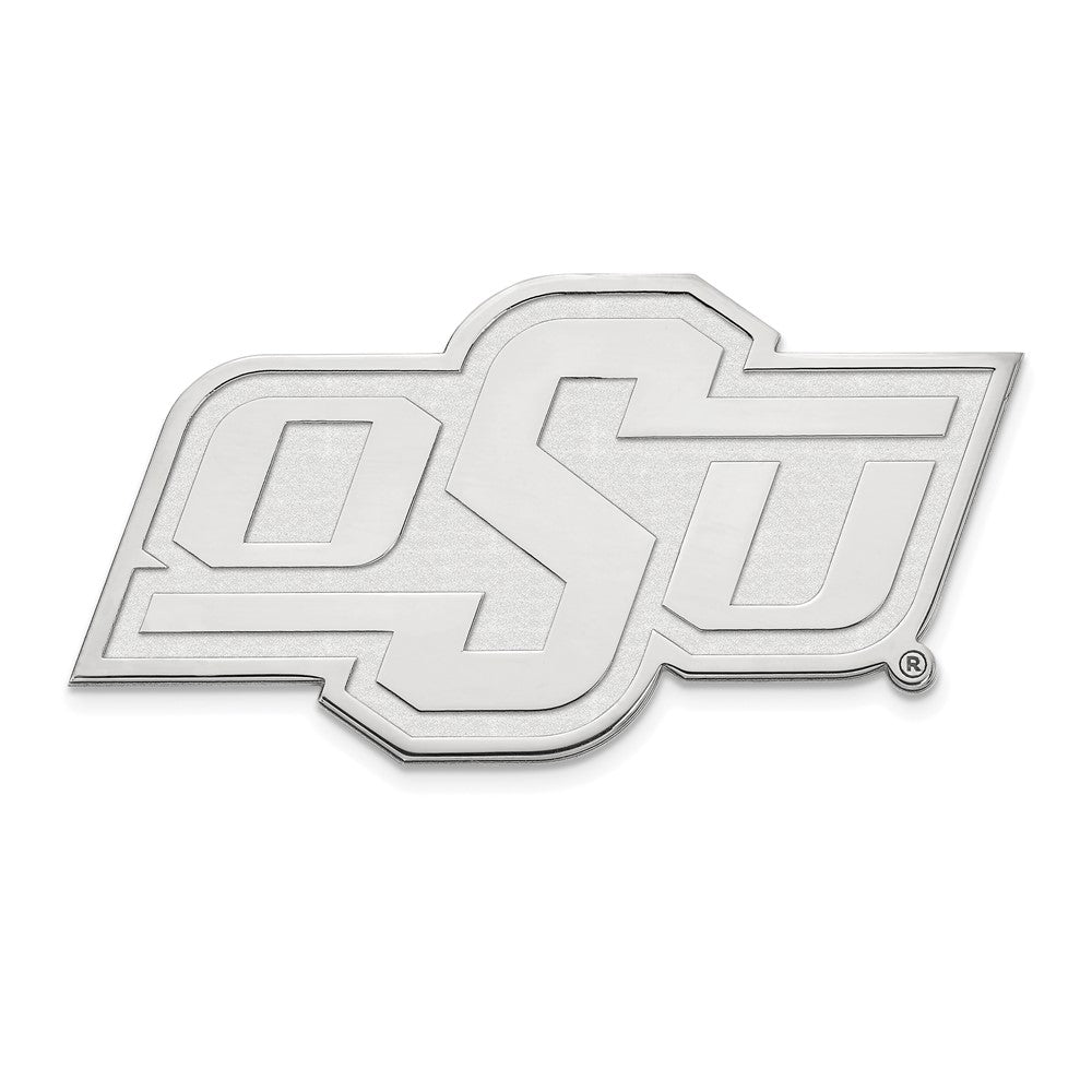 14K White Gold Oklahoma State University 29mm Lapel or Tie Pin, Item M12051 by The Black Bow Jewelry Co.