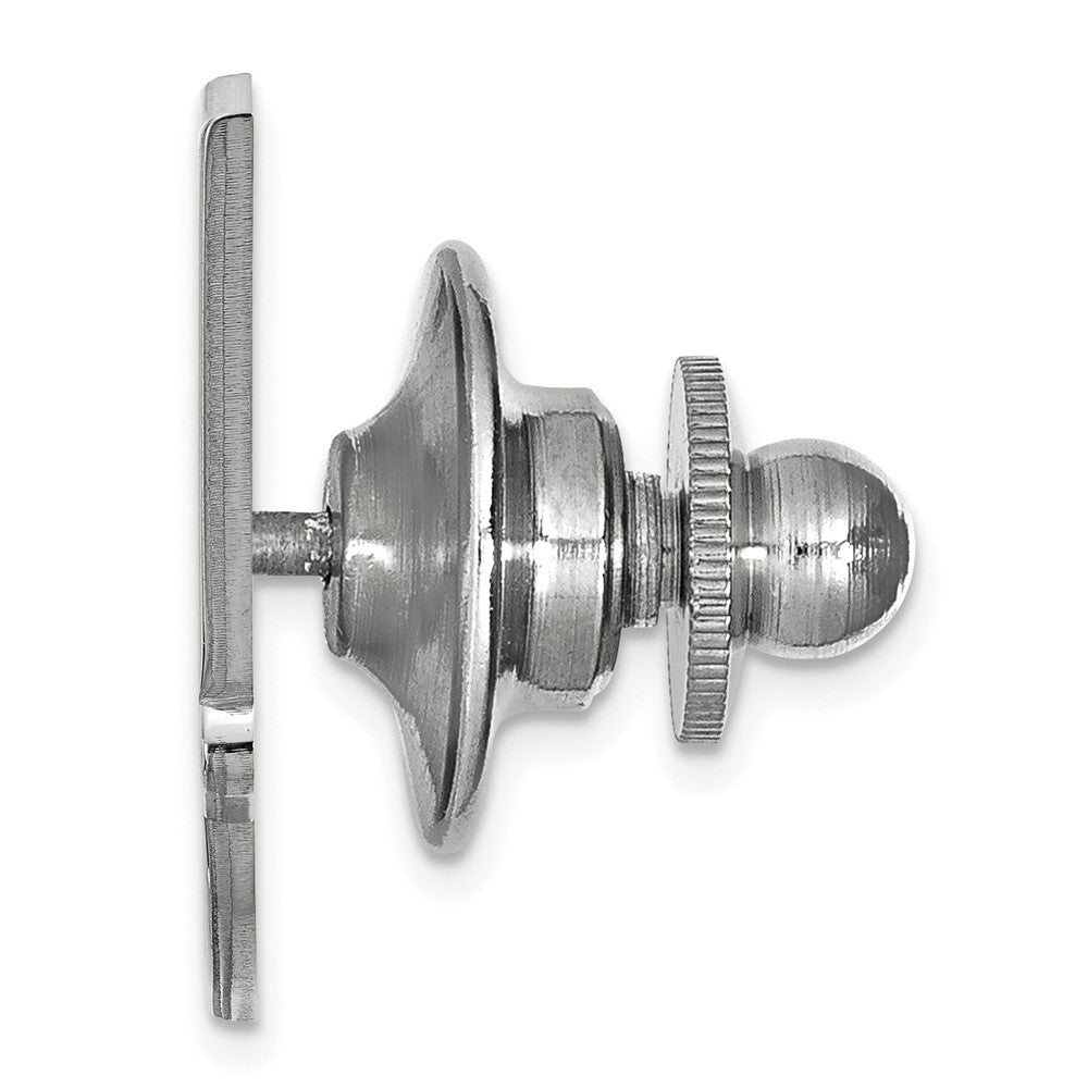 Alternate view of the 14K White Gold Oklahoma State University 29mm Lapel or Tie Pin by The Black Bow Jewelry Co.