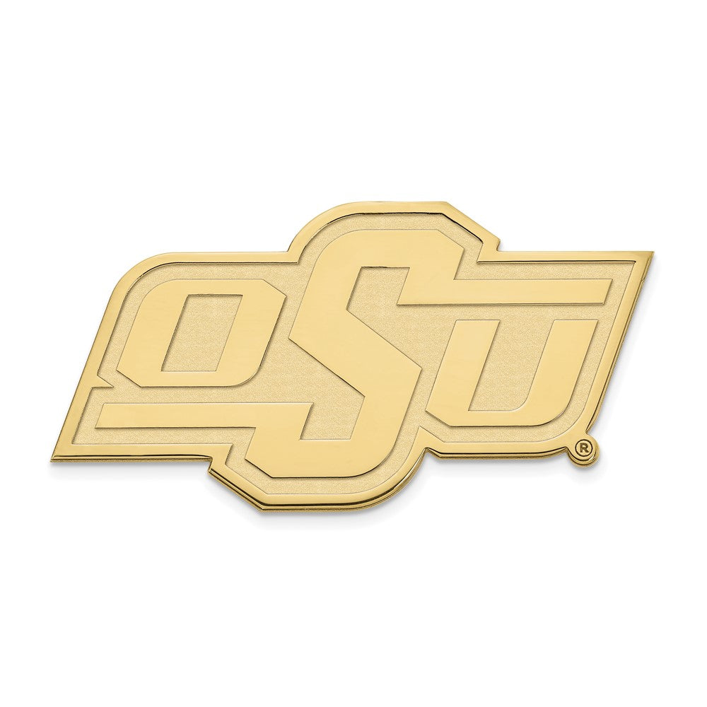 14K Yellow Gold Oklahoma State University 29mm Lapel or Tie Pin, Item M12052 by The Black Bow Jewelry Co.