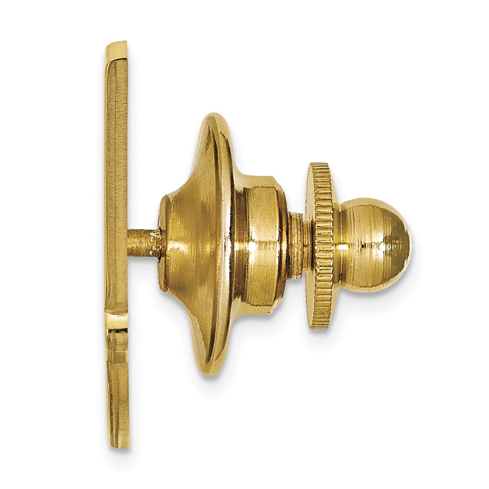Alternate view of the 14K Yellow Gold Oklahoma State University 29mm Lapel or Tie Pin by The Black Bow Jewelry Co.