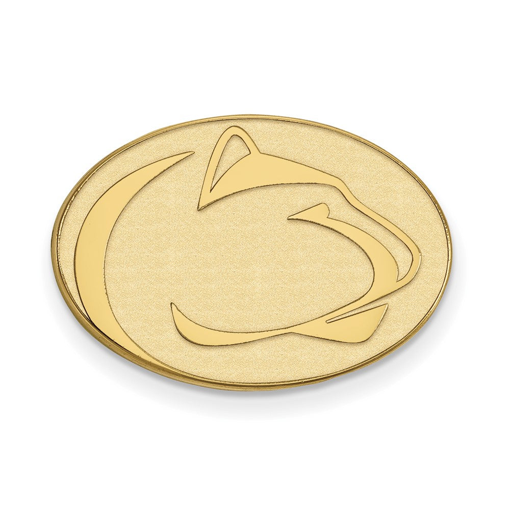 14K Gold Plated Silver Penn State University 22mm Lapel or Tie Pin, Item M12063 by The Black Bow Jewelry Co.