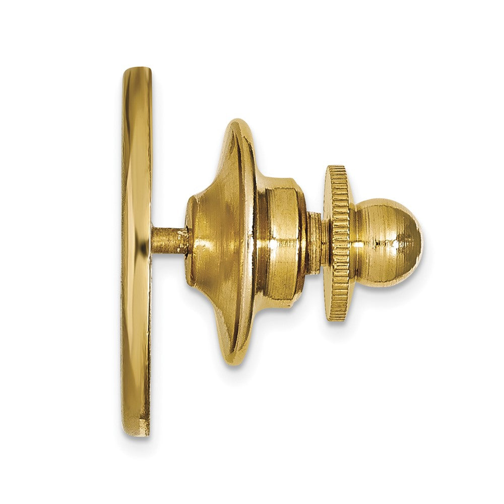 Alternate view of the 14K Gold Plated Silver Penn State University Crest 15mm Lapel/Tie Pin by The Black Bow Jewelry Co.