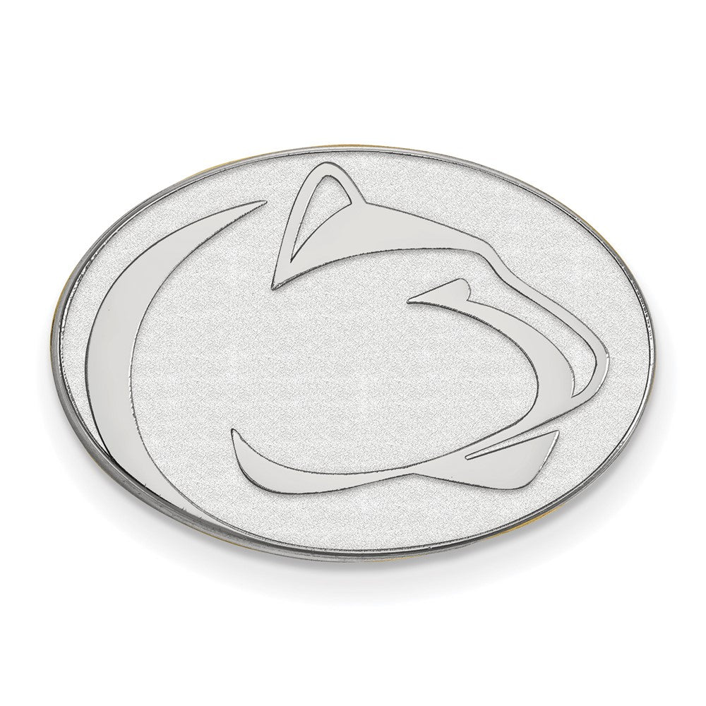 Sterling Silver Penn State University 22mm Lapel or Tie Pin, Item M12065 by The Black Bow Jewelry Co.