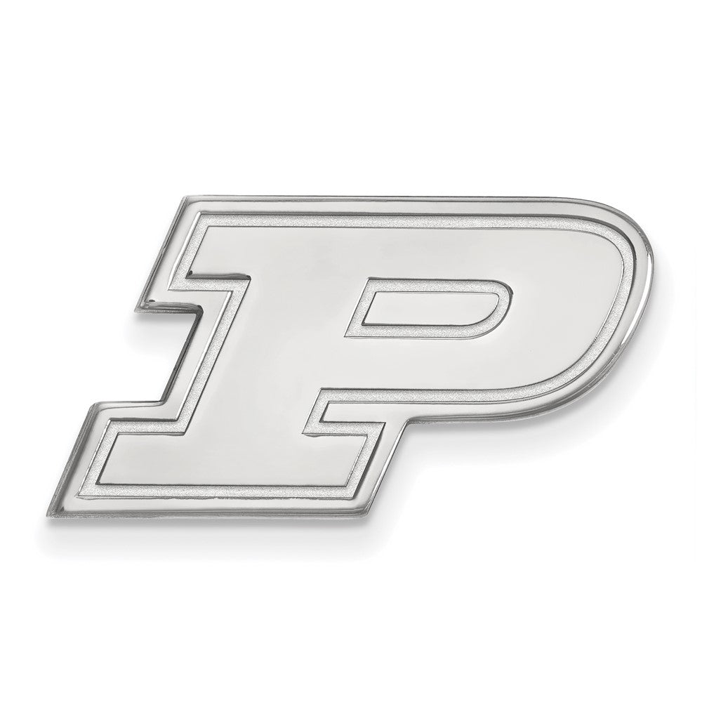 14K White Gold Purdue University 23mm Initial P Lapel or Tie Pin, Item M12067 by The Black Bow Jewelry Co.