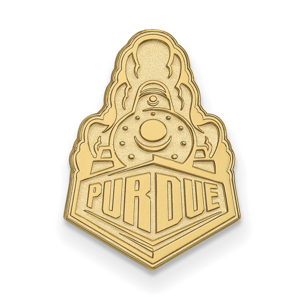 14K Yellow Gold Purdue University 17mm Logo Lapel or Tie Pin, Item M12071 by The Black Bow Jewelry Co.
