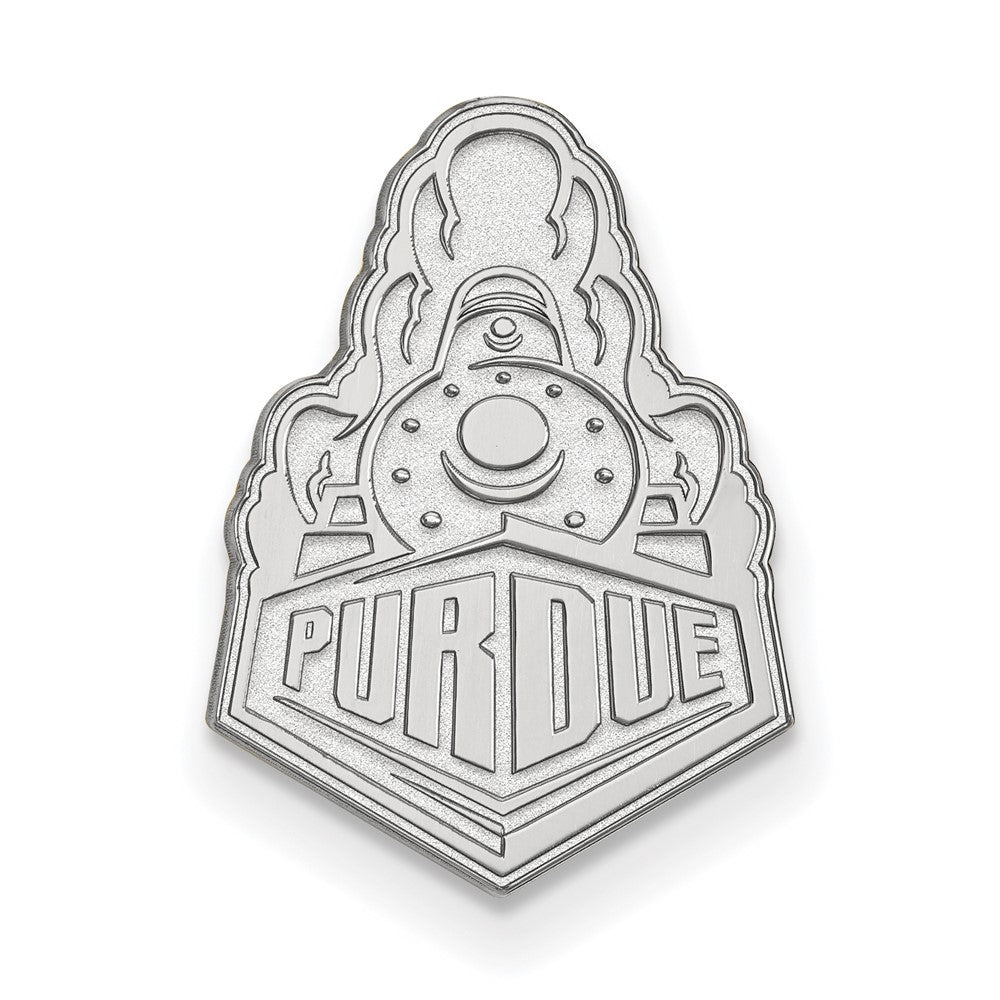 Sterling Silver Purdue University 17mm Logo Lapel or Tie Pin, Item M12077 by The Black Bow Jewelry Co.