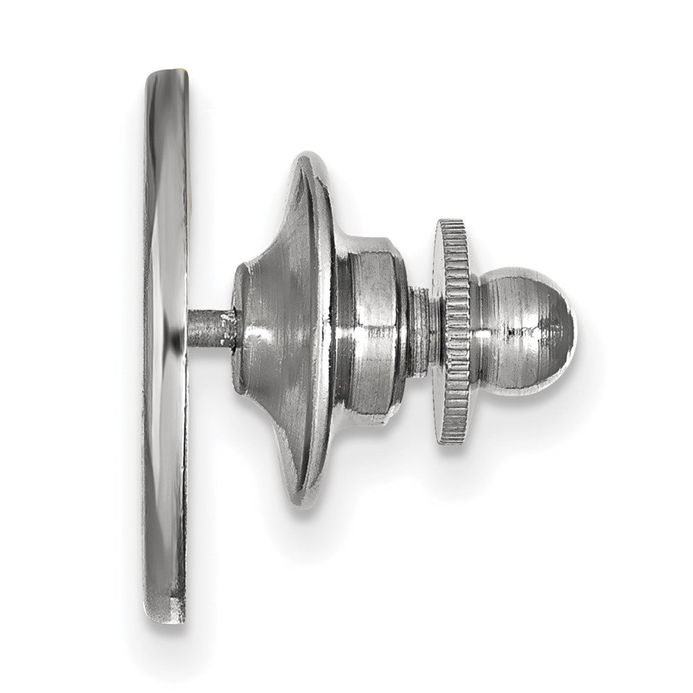 Alternate view of the Sterling Silver Texas State University 15mm Lapel or Tie Pin by The Black Bow Jewelry Co.