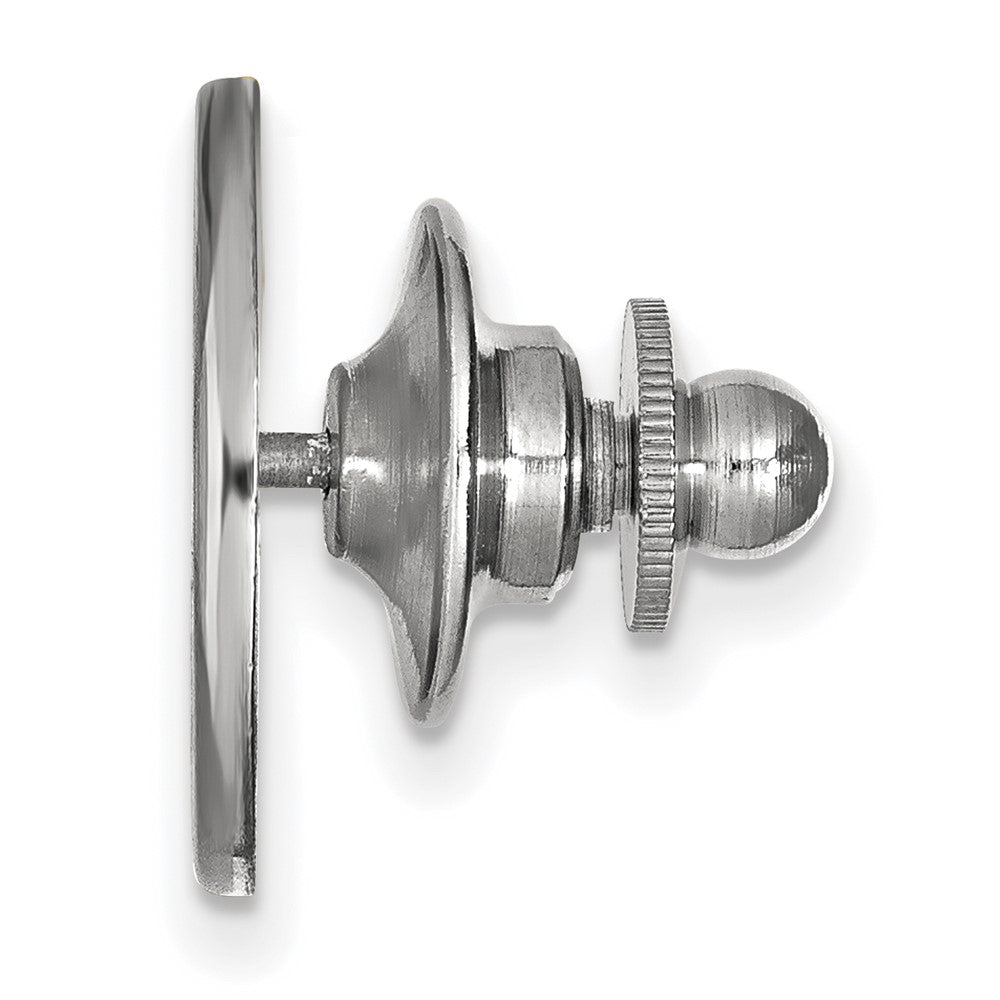 Alternate view of the 14K White Gold United States Air Force Academy 15mm Lapel or Tie Pin by The Black Bow Jewelry Co.